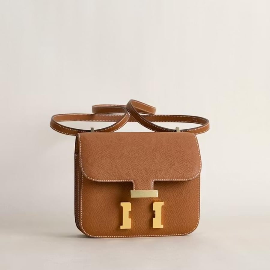 Constance 18CM Epsom CC37 Gold GHW