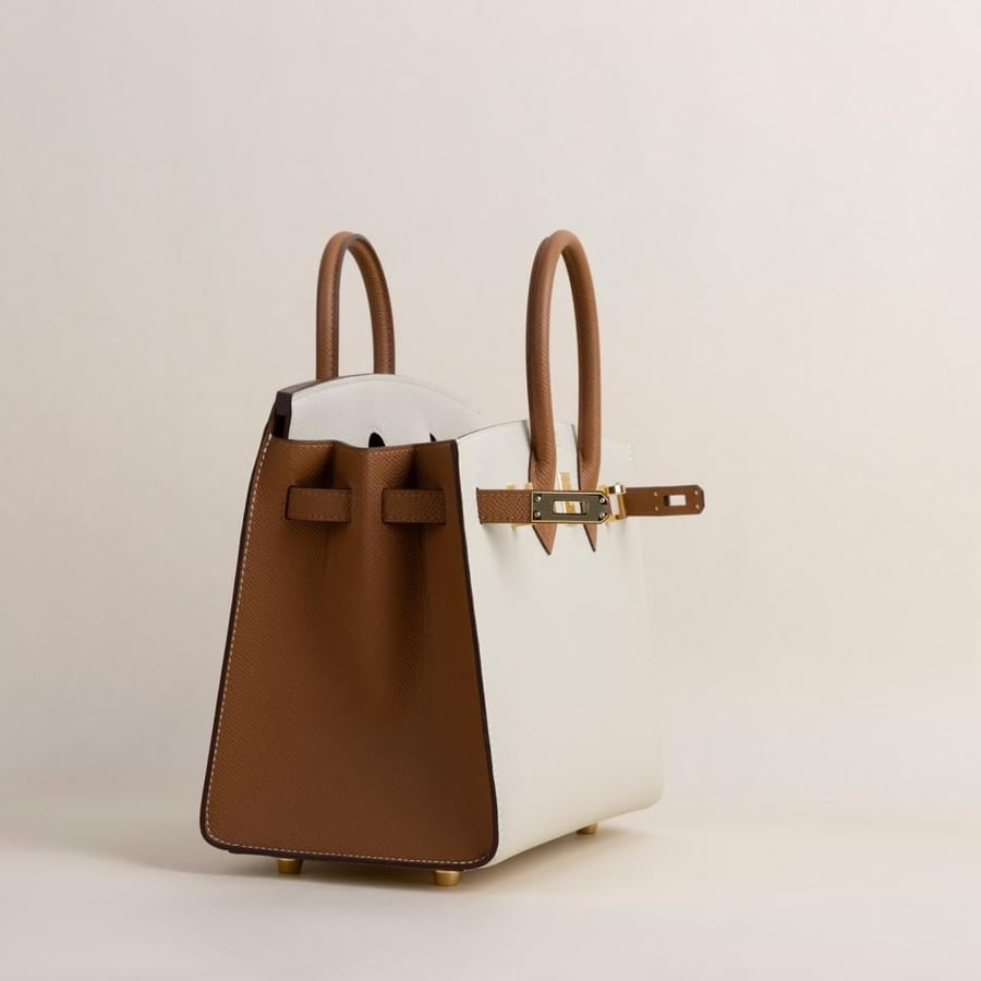 Birkin 25cm Sellier Epsom CC10 Craie/37 Gold GHW