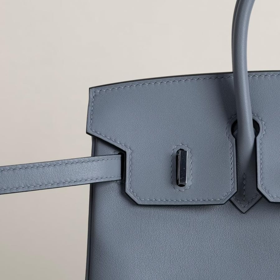 Birkin 25cm Swift J7 Blue lin PHW