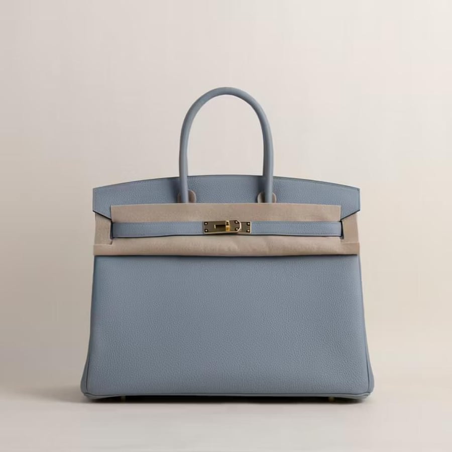 Birkin 35cm Togo J7 Blue lin GHW