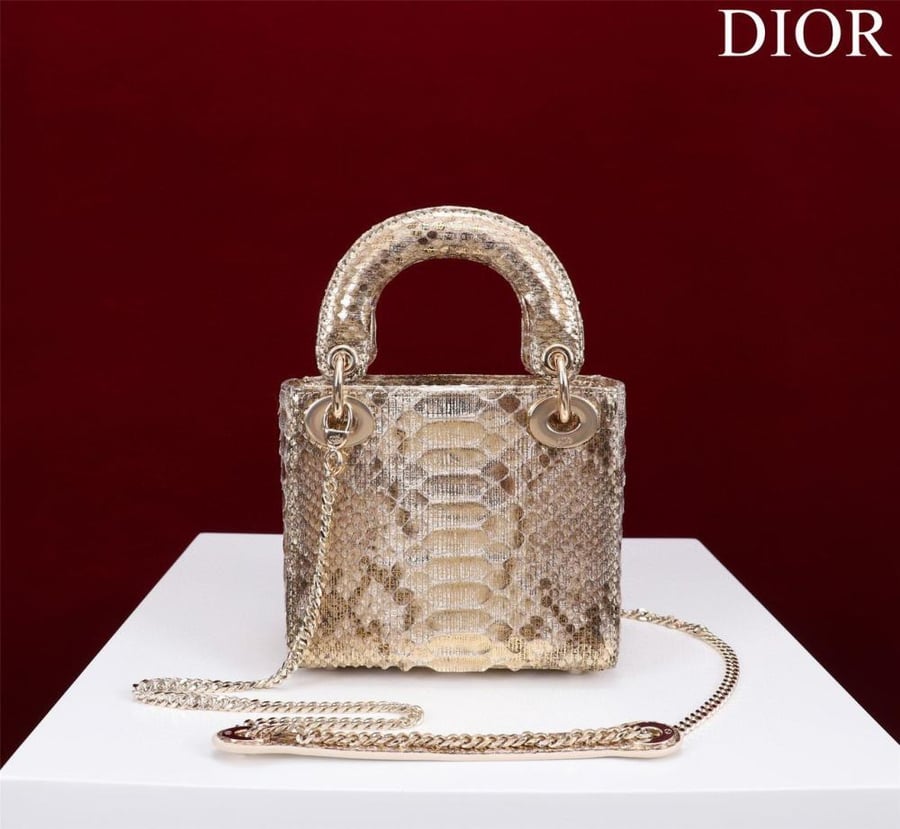 Mini Lady Dior Bag - Python