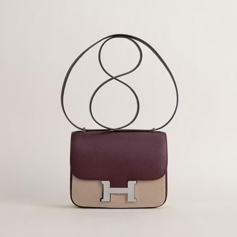 Constance 18CM Epsom 57 Bordeaux PHW