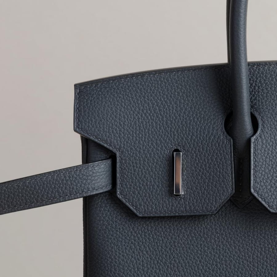 Birkin 30cm Togo H0 Gris misty PHW