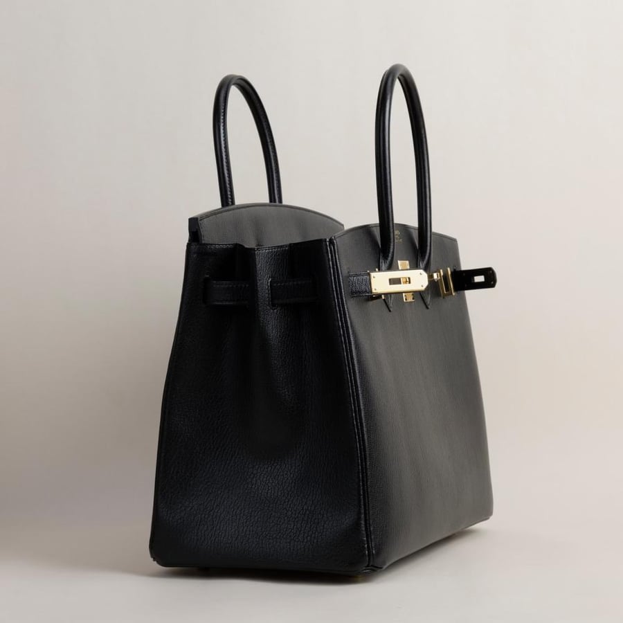 Birkin 35cm Chevre 89 Noir GHW
