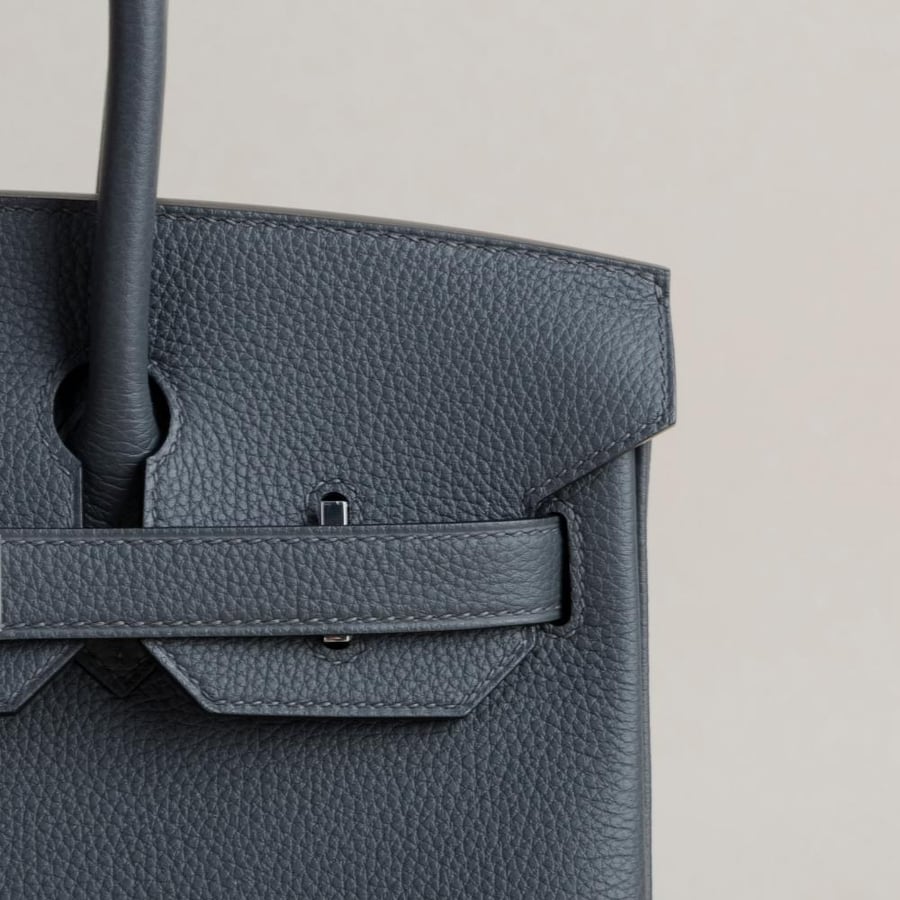 Birkin 30cm Togo H0 Gris misty PHW