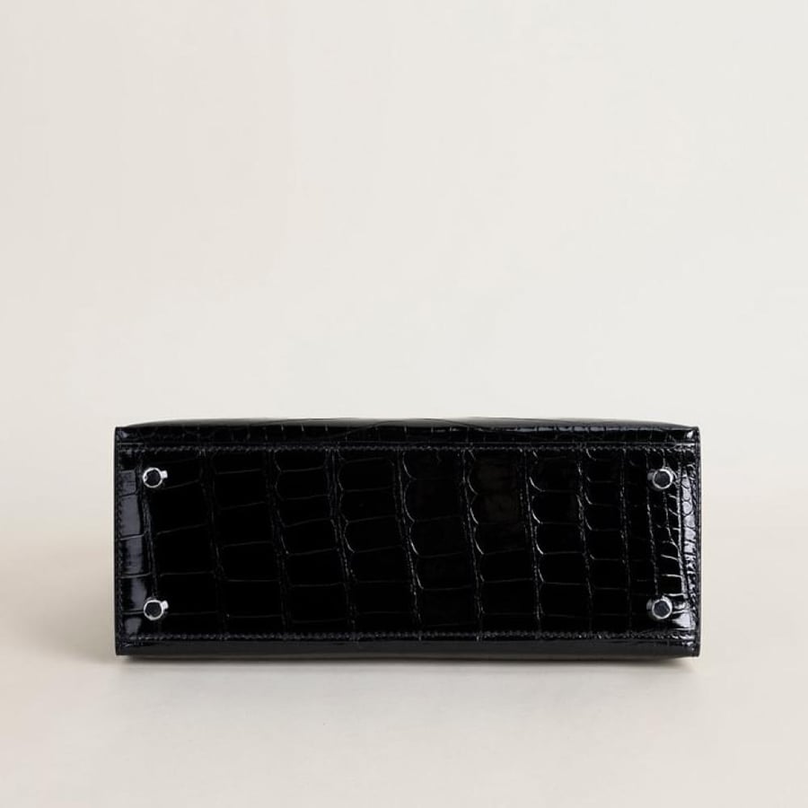 Kelly25 Shiny Niloticus crocodile 89 Noir PHW