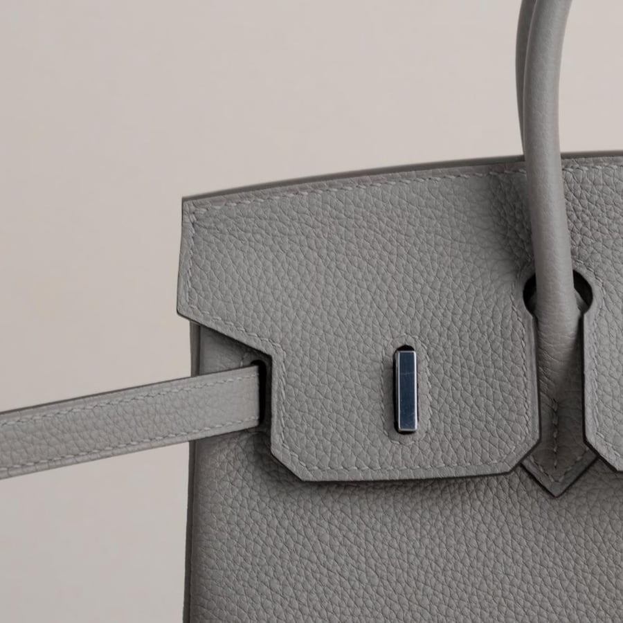 Birkin 25cm Togo M8 Gris asphalte PHW