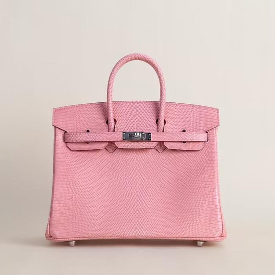 Birkin 25cm Lizard skin 5P Pink  PHW