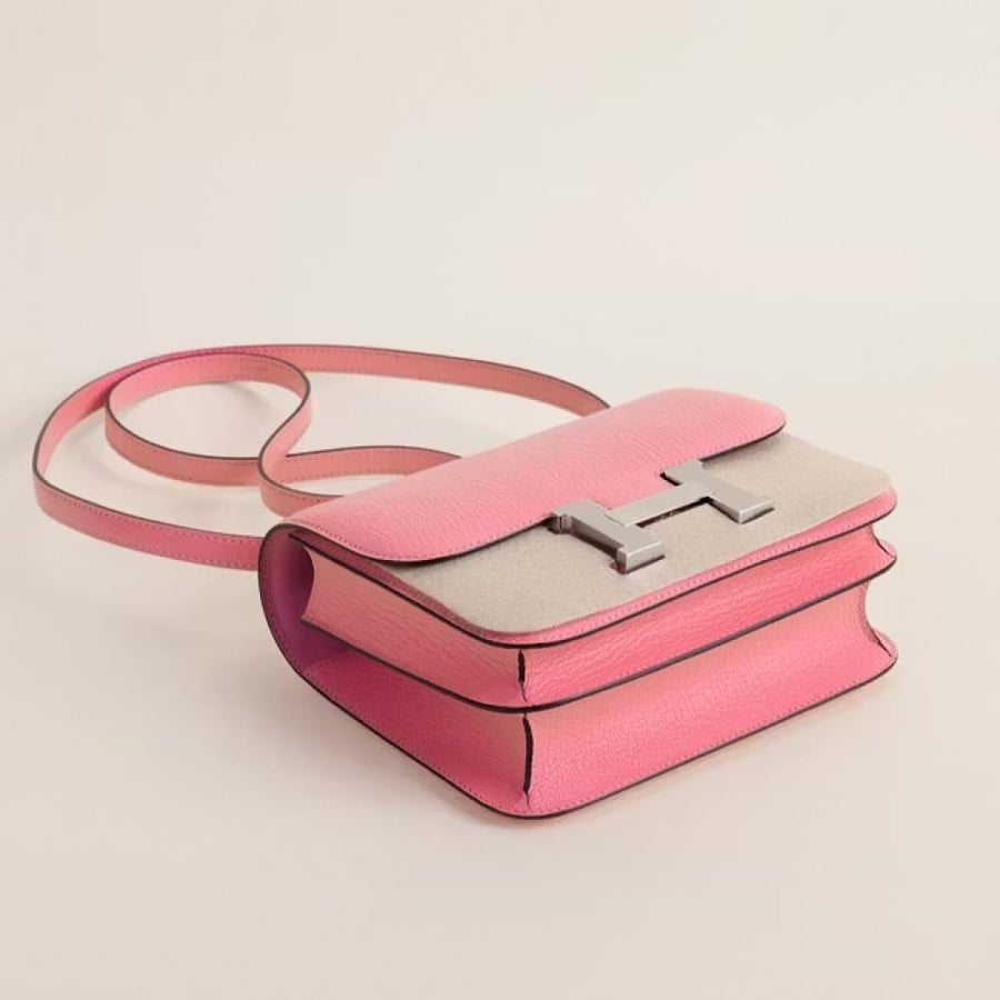 Constance 18CM Chevre 1Q Rose confetti PHW