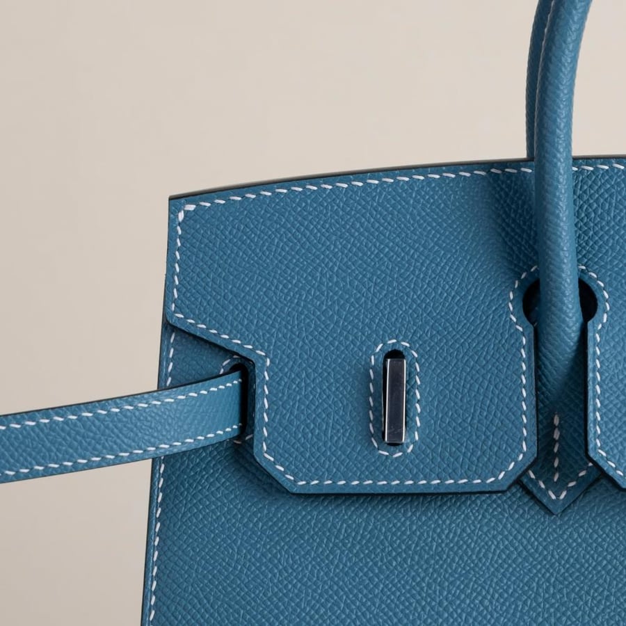 Birkin 25cm Epsom Sellier 75 Blue Jean PHW
