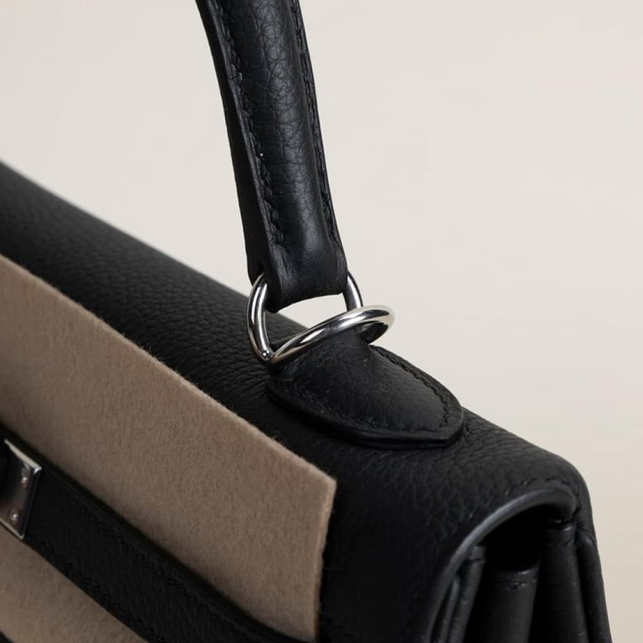 Kelly25 Togo Noir PHW
