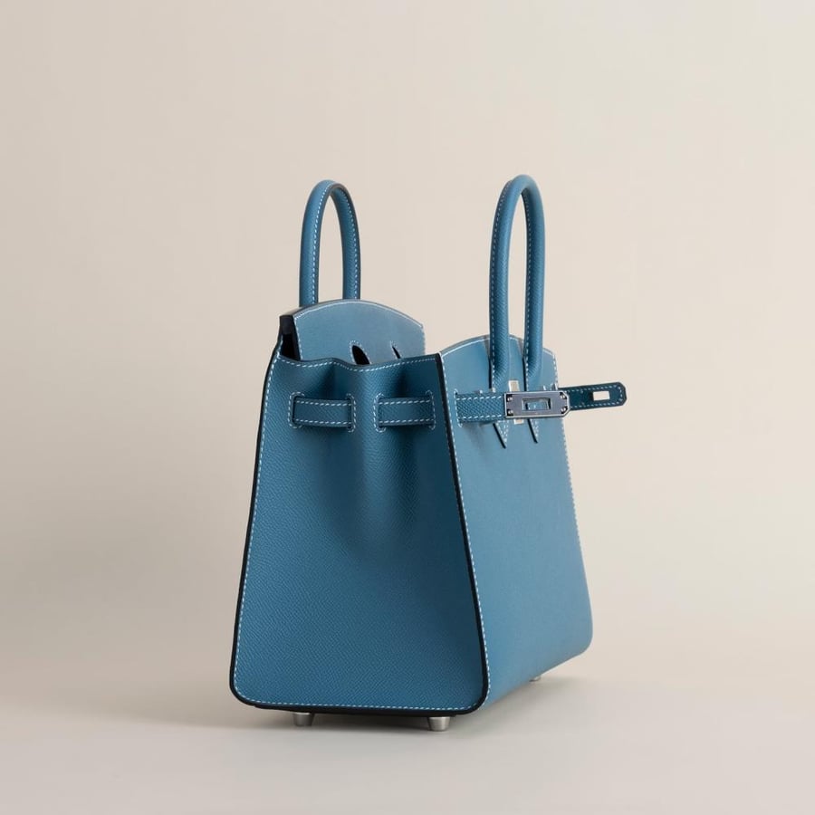 Birkin 25cm Epsom Sellier 75 Blue Jean PHW