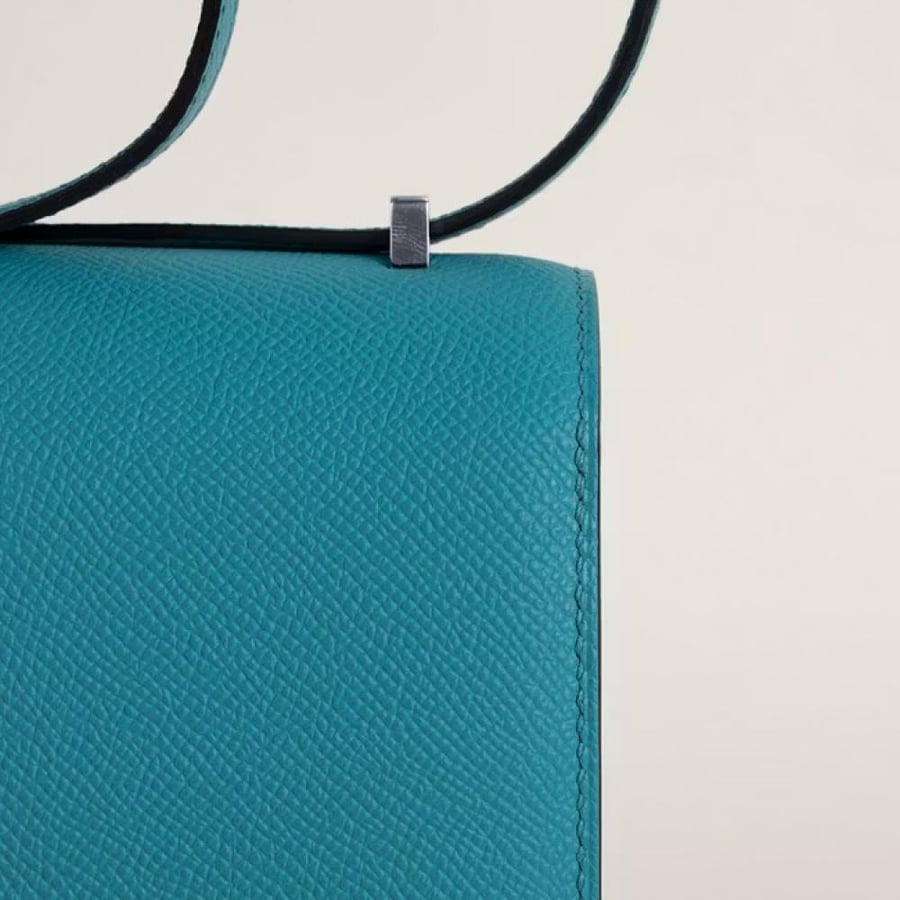Constance 18CM Epsom 7F Blue Paon PHW