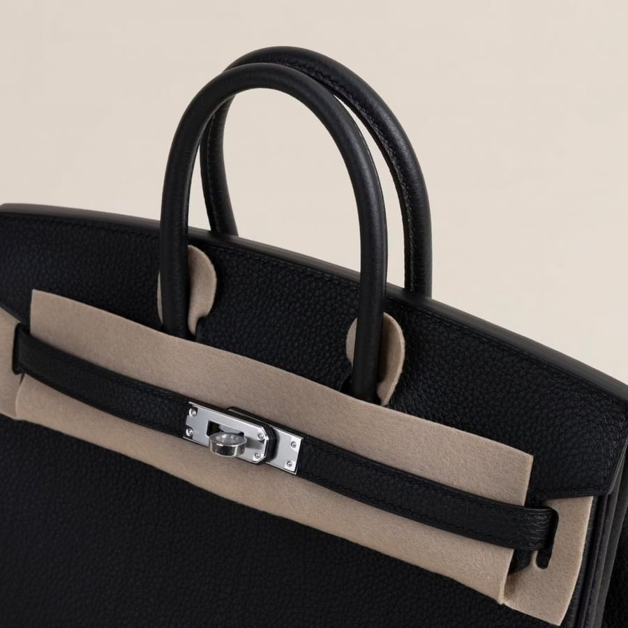 Birkin 25cm Togo 89 Noir PHW