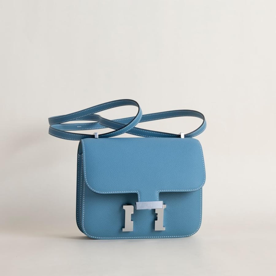Constance 18CM Epsom 75 Blue Jean PHW