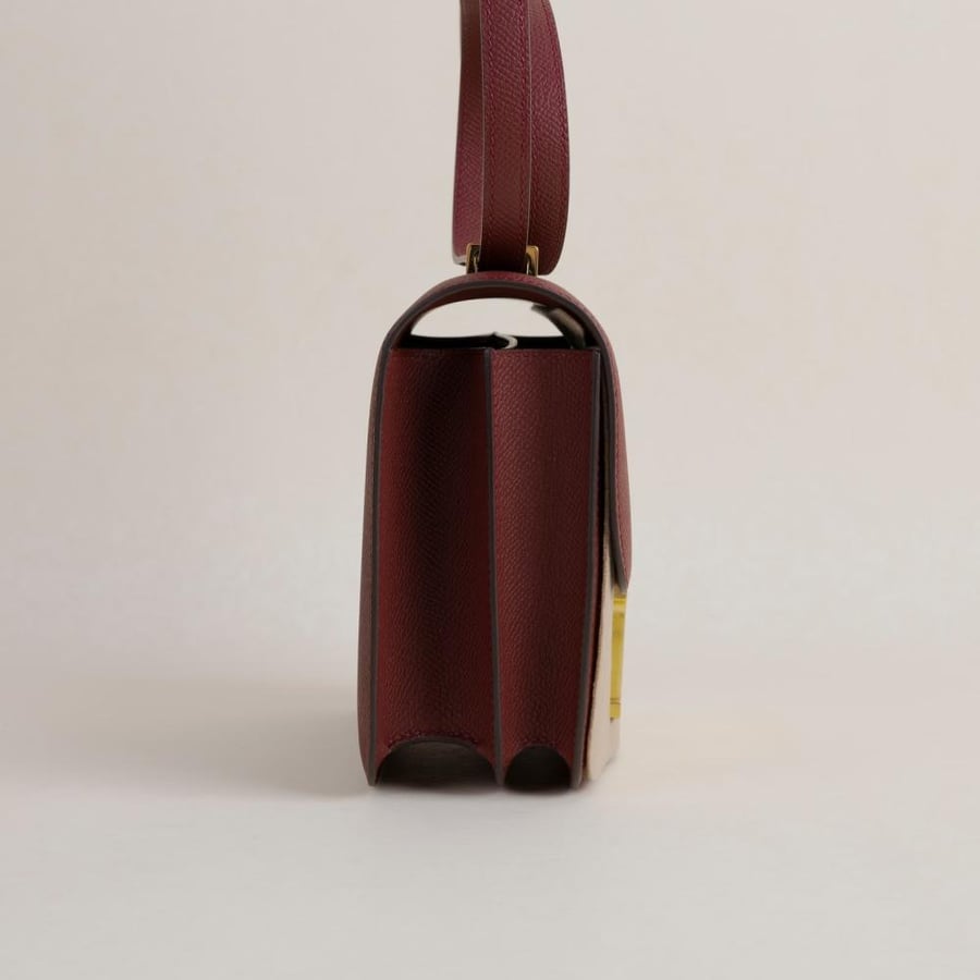 Constance 18CM Epsom 55 Rouge H GHW