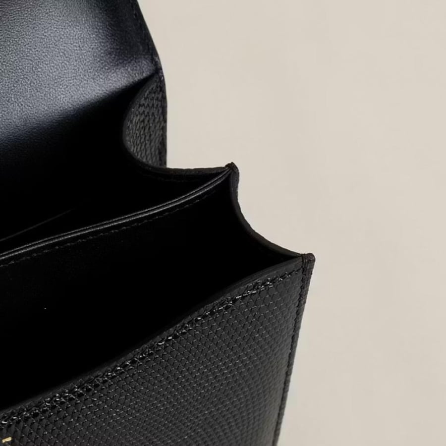 Constance 18CM lizard 89 Noir GHW