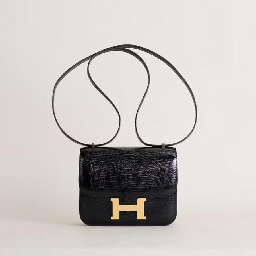 Constance 18CM Lizard 89 Black GHW