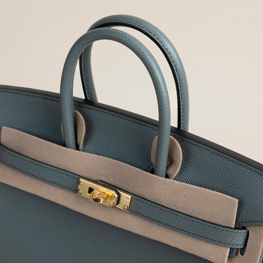 Birkin 25cm Epsom 63 Vert amande GHW