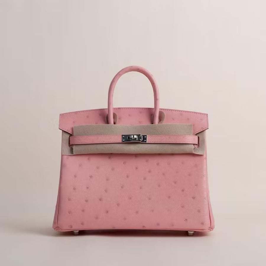 Birkin 25cm Ostrich 94 Terrecuite PHW