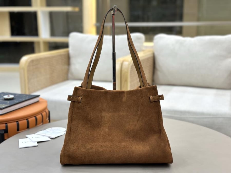 Chloe Charms Large Suede Hobo Bag