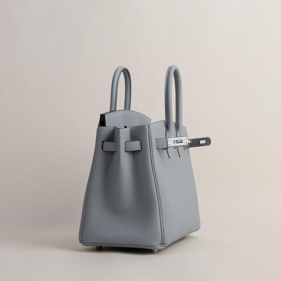 Birkin 25cm Togo P0 Gris Pantin PHW
