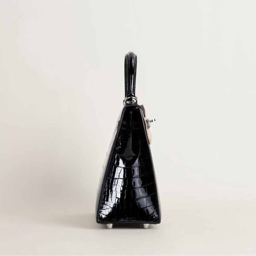 Kelly25 Shiny Niloticus crocodile 89 Noir PHW