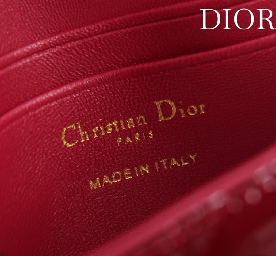 Lady dior phone pouch