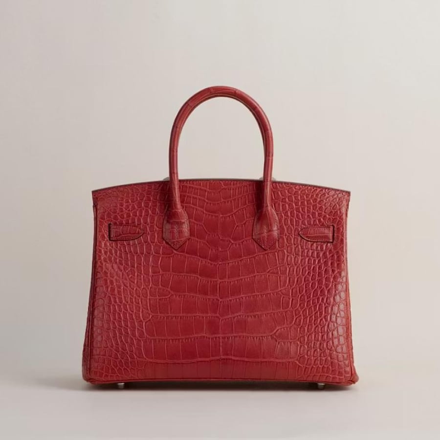 Birkin 30cm Matte Alligator Crocodile D5 Geranium PHW