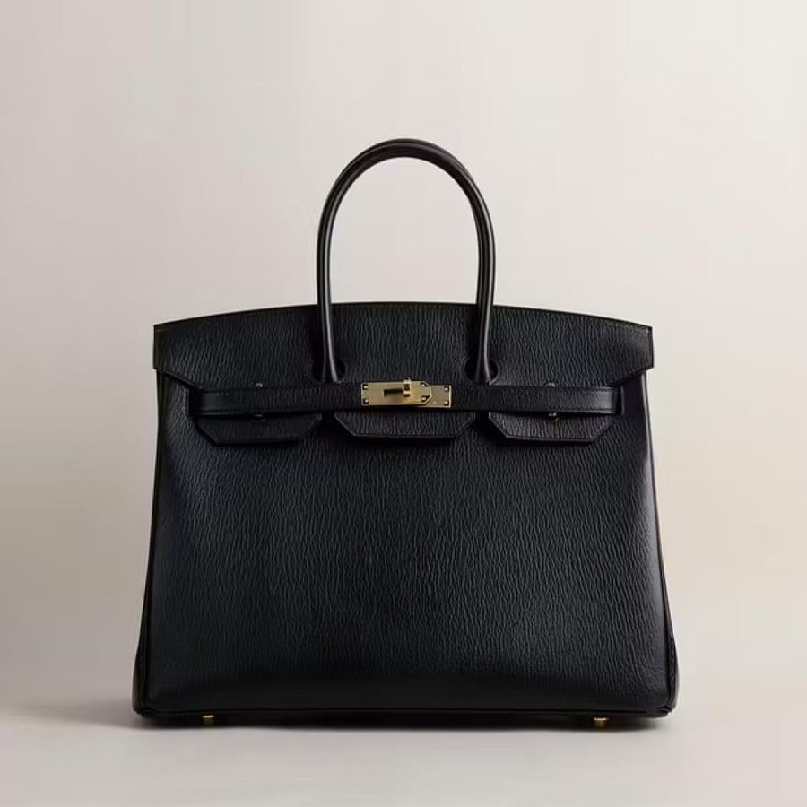 Birkin 35cm Chevre 89 Noir GHW