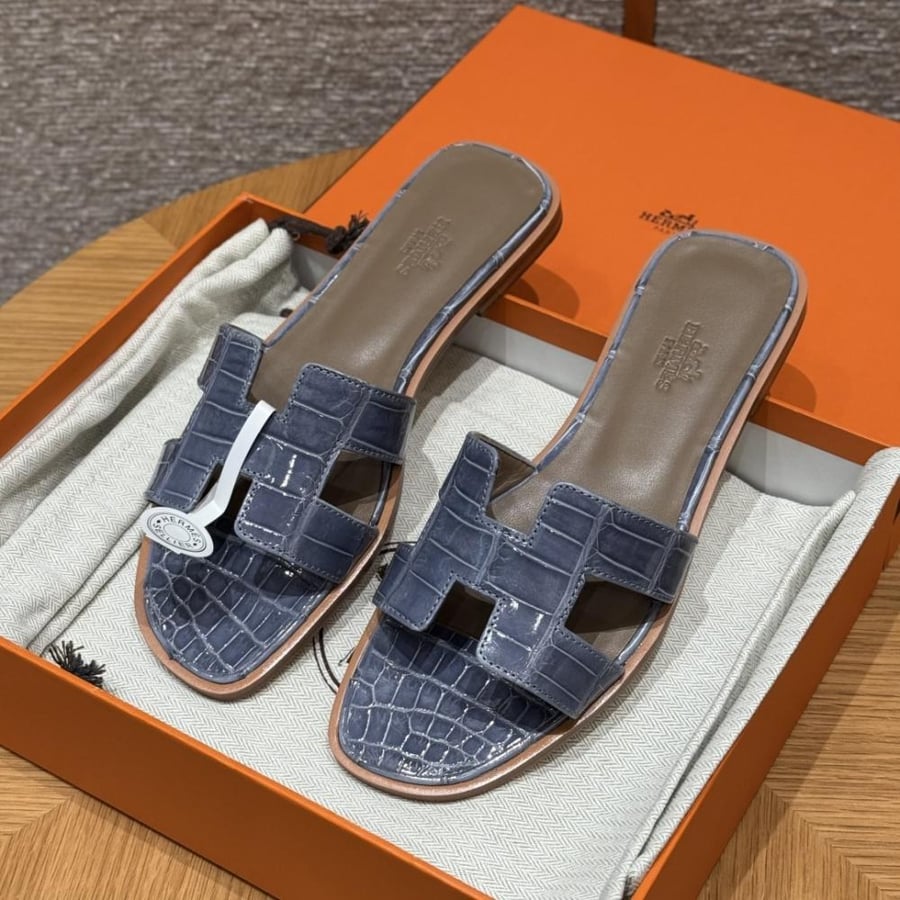 hermes oran sandle real leather