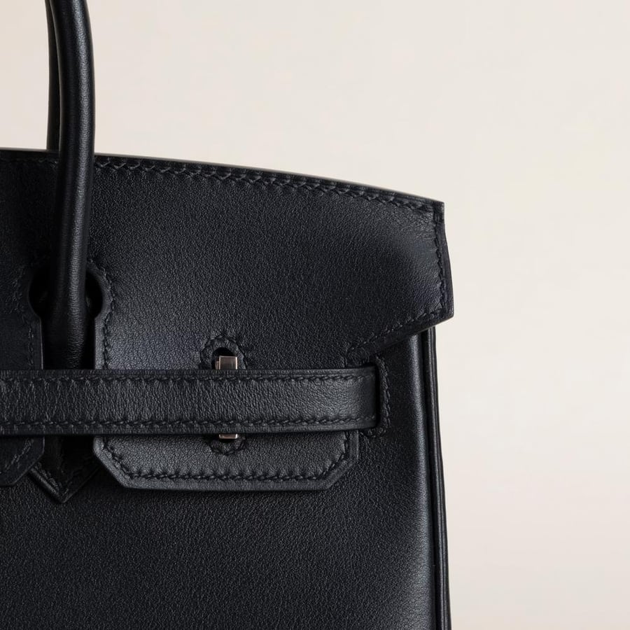 Birkin 25cm Swift 89 Noir RGHW