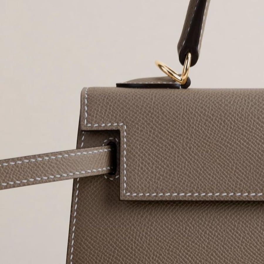 Kelly25 Epsom Sellier Etoupe