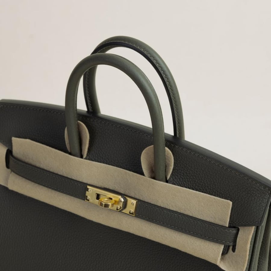 Birkin 25cm Togo C6 Vert De Gris GHW