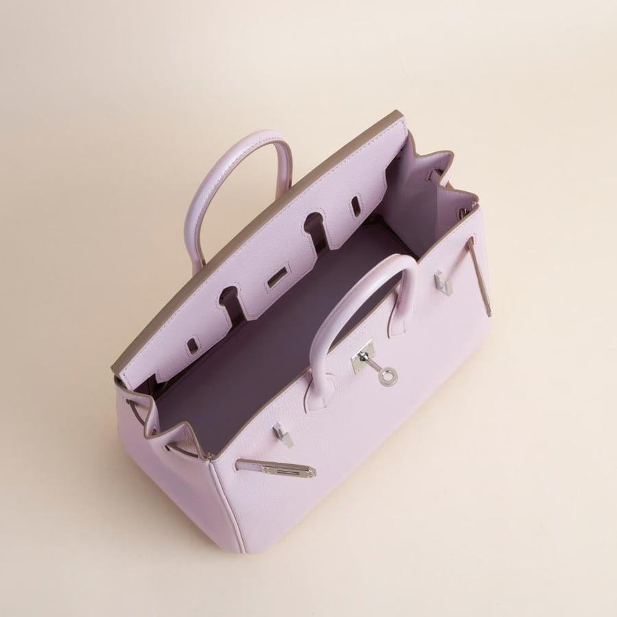 Birkin 25cm Chevre M7 Rose darling PHW