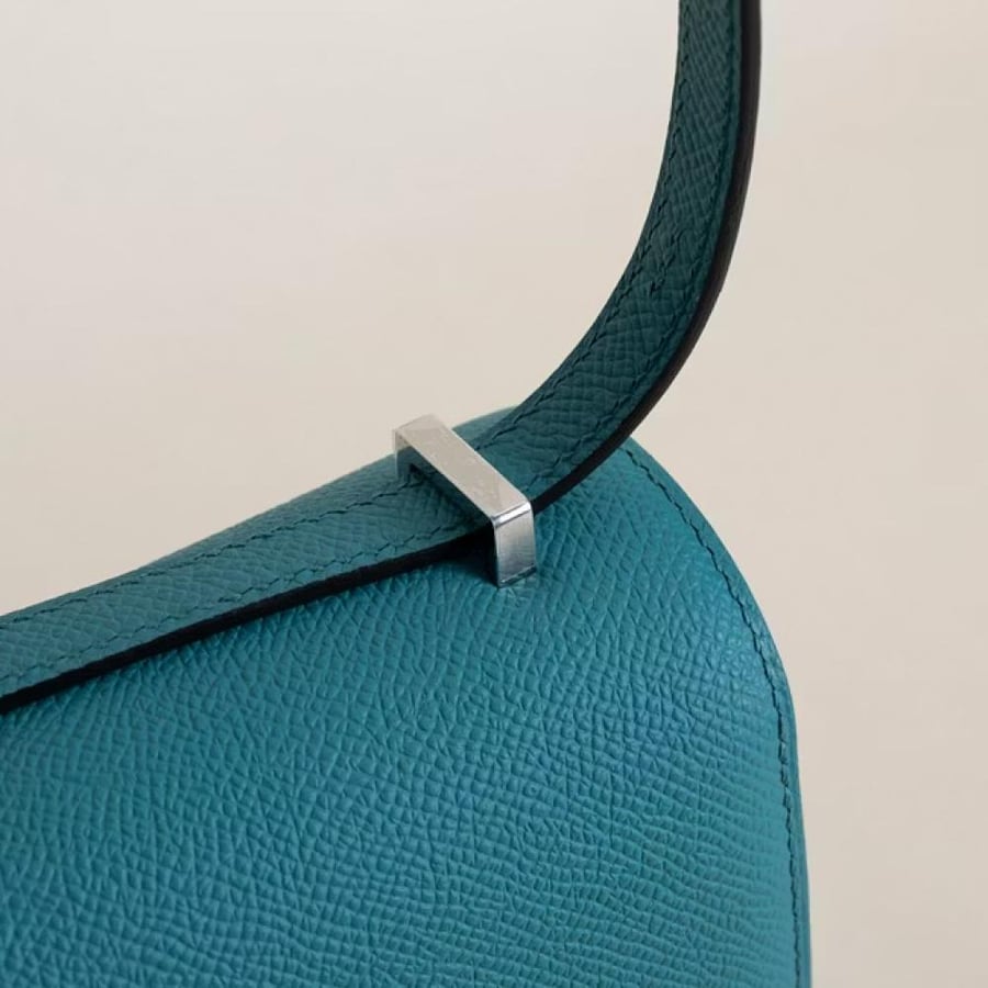 Constance 18CM Epsom 7F Blue Paon PHW