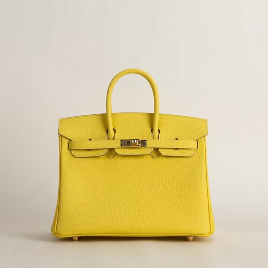 Birkin 25cm Togo 9O Jaune de Naples GHW