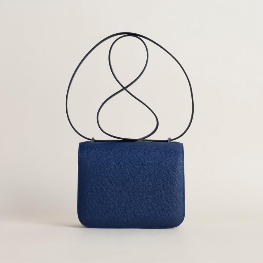 Constance 18CM Epsom 73 Bleu sapphire PHW