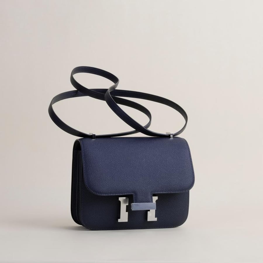 Constance 18CM Epsom 2Z Blue Nuit PHW