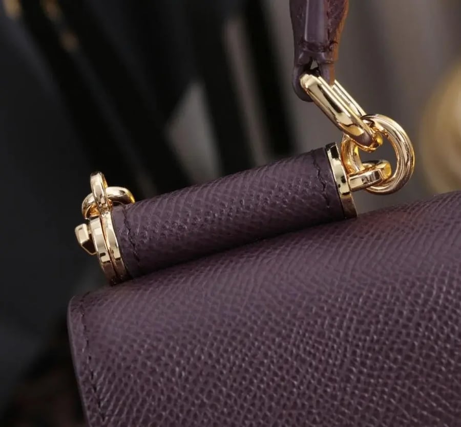 Dauphine-print calfskin mini bag