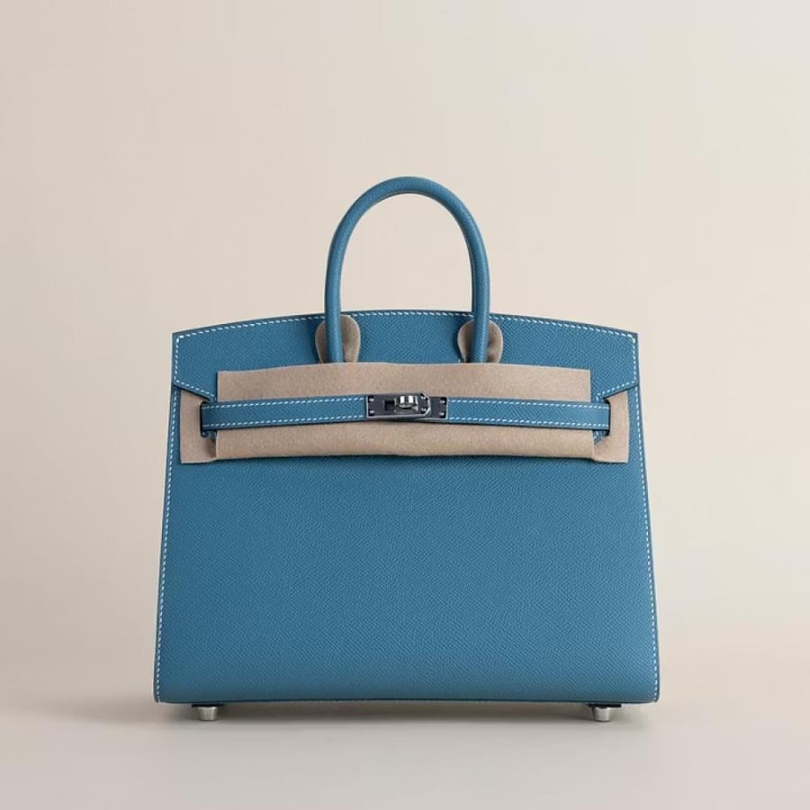 Birkin 25cm Epsom Sellier 75 Blue Jean PHW