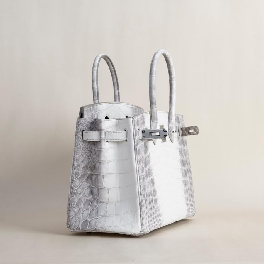 Birkin 30cm Matte Niloticus Crocodile 01 Himalayan PHW