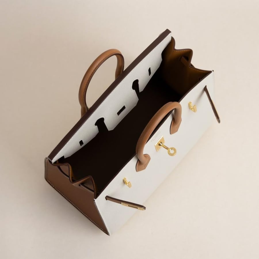 Birkin 25cm Sellier Epsom CC10 Craie/37 Gold GHW