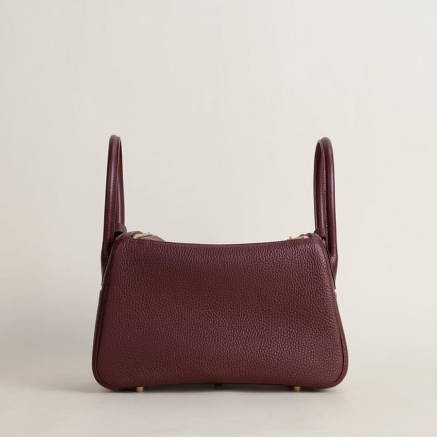 Lindy 26cm Clemence leather 57 Bordeaux