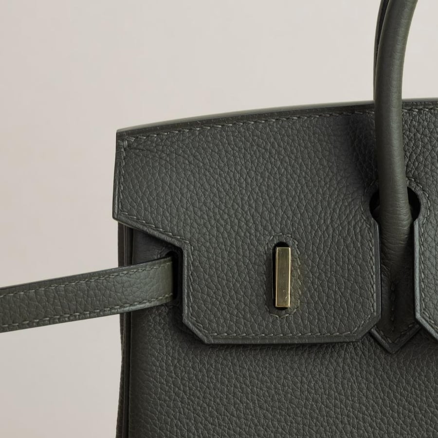 Birkin 25cm Togo C6 Vert De Gris GHW