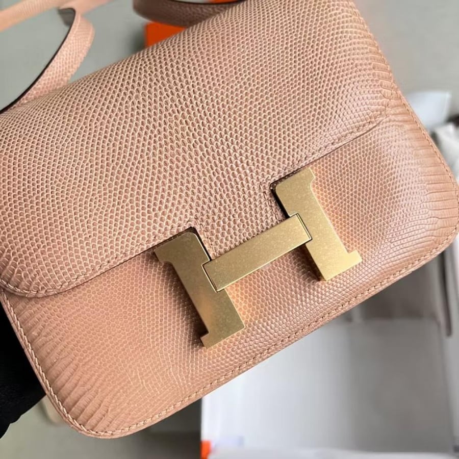 Constance 18CM Lizard 14 Beige Gold