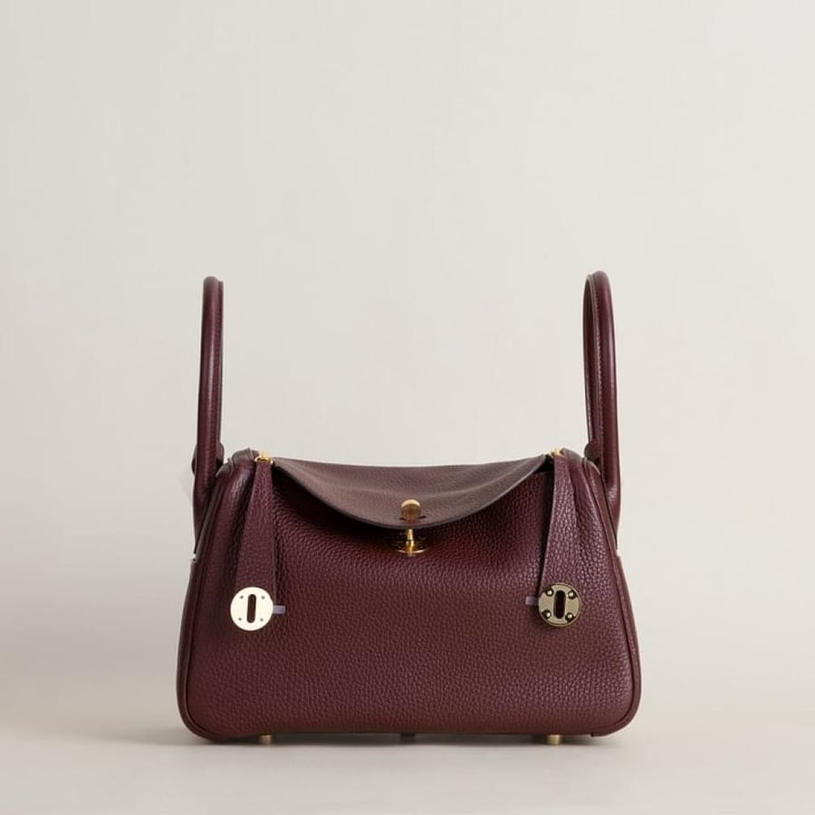 Lindy 26cm Clemence leather 57 Bordeaux