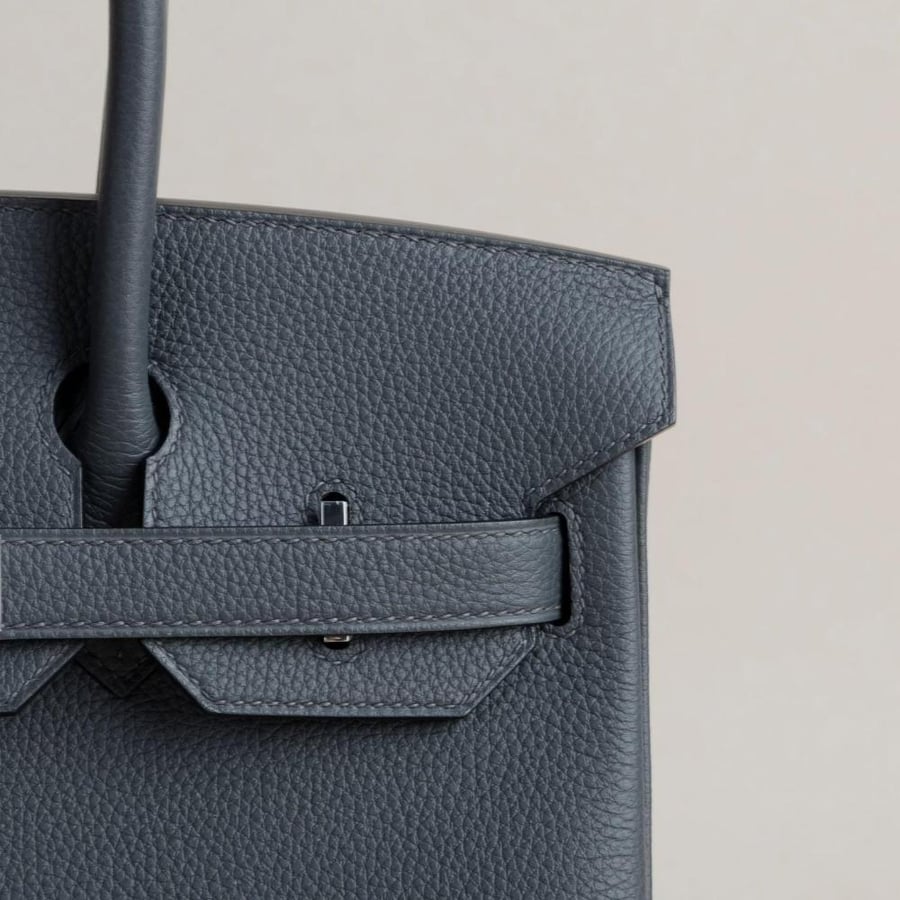 Birkin 30cm Togo H0 Gris misty PHW