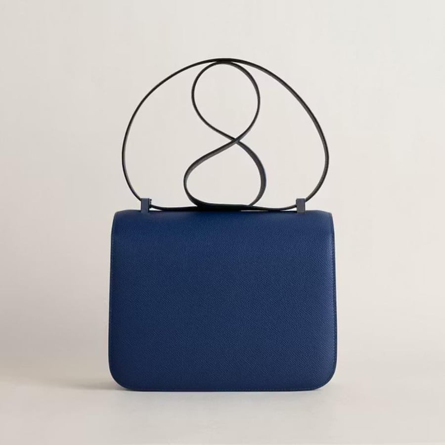 Constance 24CM Epsom 73 Bleu sapphire PHW