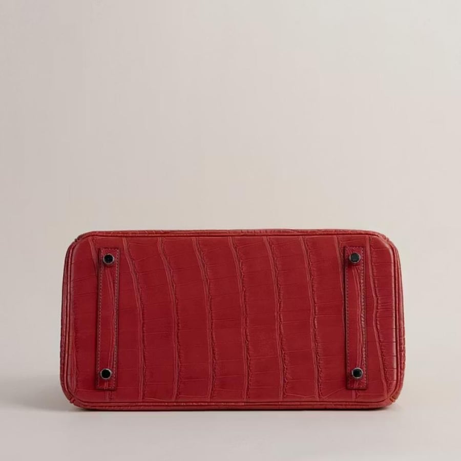 Birkin 30cm Matte Alligator Crocodile D5 Geranium PHW